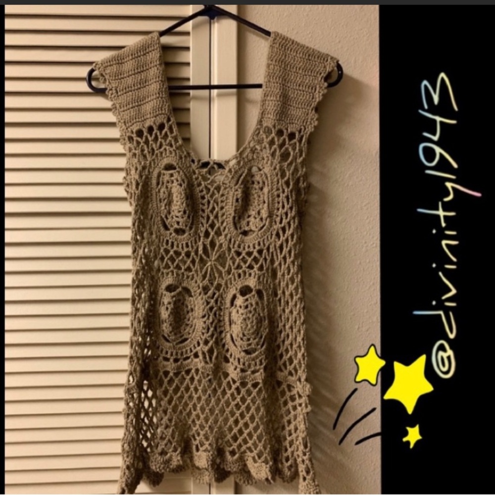 Retro•Crochet/Knit Theme pullover top